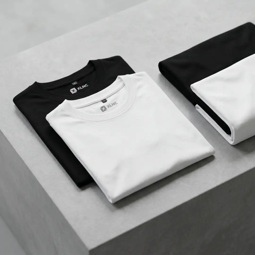 XLNC Premium Plain T-Shirt Combo (Pack of 2)